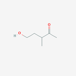 molecular formula C6H12O2 B073876 5-Hydroxy-3-methyl-pentan-2-one CAS No. 1567-93-7