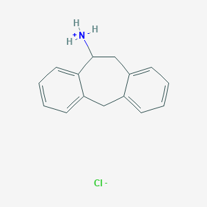 molecular formula C15H16ClN B073883 10,11-dihydro-5H-dibenzo[a,d]cyclohepten-10-ylammonium chloride CAS No. 1586-10-3