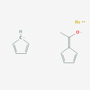 molecular formula C12H12ORu B073884 Acetylruthenocene CAS No. 1316-92-3
