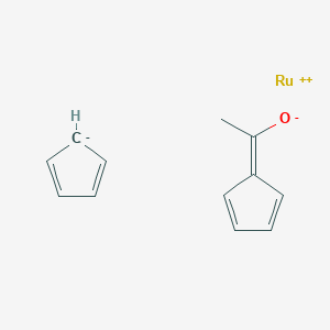 molecular formula C12H12ORu B073884 Ruthenocene, acetyl- CAS No. 1316-92-3