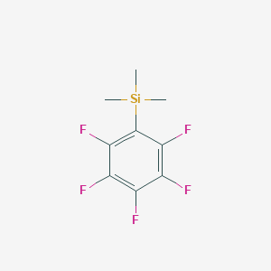 molecular formula C9H9F5Si B073885 Trimethyl(pentafluorophenyl)silane CAS No. 1206-46-8