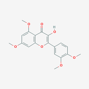 molecular formula C19H18O7 B073895 3-Hydroxy-3',4',5,7-tetramethoxyflavone CAS No. 1244-78-6