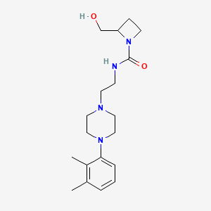 molecular formula C19H30N4O2 B7391485 N-[2-[4-(2,3-dimethylphenyl)piperazin-1-yl]ethyl]-2-(hydroxymethyl)azetidine-1-carboxamide 