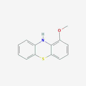molecular formula C13H11NOS B073915 10H-Phenothiazine, 1-methoxy- CAS No. 1576-70-1