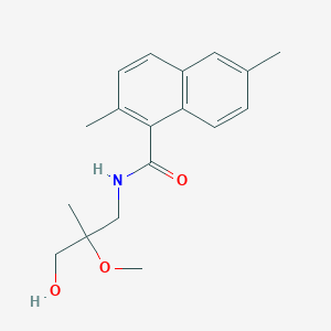 molecular formula C18H23NO3 B7392330 N-(3-hydroxy-2-methoxy-2-methylpropyl)-2,6-dimethylnaphthalene-1-carboxamide 