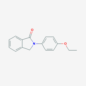 molecular formula C16H15NO2 B073926 2-(4-ethoxyphenyl)-2,3-dihydro-1H-isoindol-1-one CAS No. 89313-72-4