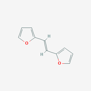 molecular formula C10H8O2 B073928 2-[(E)-2-(furan-2-yl)ethenyl]furan CAS No. 1439-19-6