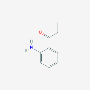 molecular formula C9H11NO B073937 1-(2-Aminophenyl)propan-1-one CAS No. 1196-28-7