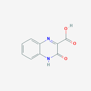 molecular formula C9H6N2O3 B073938 3-Hydroxyquinoxaline-2-carboxylic acid CAS No. 1204-75-7