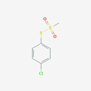 molecular formula C7H7ClO2S2 B073954 S-(4-Chlorophenyl) methanesulfonothioate CAS No. 1200-28-8