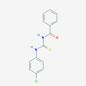molecular formula C14H11ClN2OS B073960 Urea, 1-benzoyl-3-(4-chlorophenyl)-2-thio- CAS No. 4921-83-9