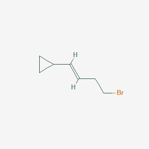 molecular formula C7H11Br B073976 (4-Bromobut-1-enyl)cyclopropane CAS No. 1489-73-2