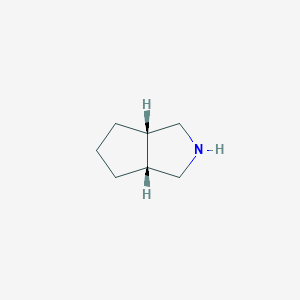 molecular formula C7H13N B073980 cis-7-Azabicyclo[3.3.0]octane CAS No. 1468-87-7