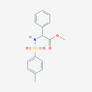 molecular formula C16H17NO4S B073981 2-[(4-甲苯磺酰基)氨基]-2-苯基醋酸甲酯 CAS No. 1233-56-3