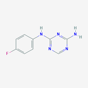 N-(4-fluorophenyl)-1,3,5-triazine-2,4-diamine