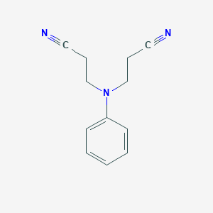molecular formula C12H13N3 B074002 N,N-Bis(cyanoethyl)aniline CAS No. 1555-66-4