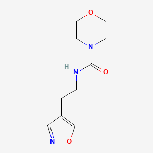 molecular formula C10H15N3O3 B7400246 N-[2-(1,2-oxazol-4-yl)ethyl]morpholine-4-carboxamide 