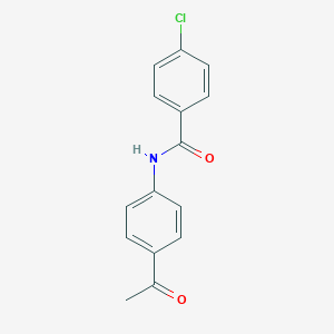molecular formula C15H12ClNO2 B074005 N-(4-acetylphenyl)-4-chlorobenzamide CAS No. 72269-23-9