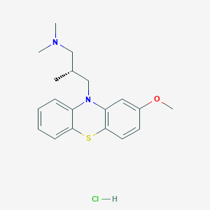 molecular formula C19H25ClN2OS B074011 Levomepromazine hydrochloride CAS No. 1236-99-3