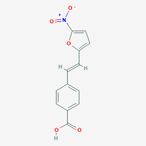 molecular formula C13H9NO5 B074019 beta-(5-Nitro-2-furyl)-p-carboxystyrene CAS No. 1534-38-9