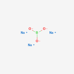 molecular formula B4Na2O7<br>Na2B4O7 B074020 Boric acid, sodium salt CAS No. 1333-73-9