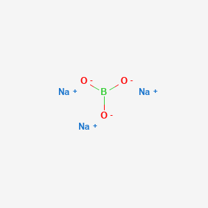 molecular formula BNa3O3 B074020 Boric acid, sodium salt CAS No. 1333-73-9