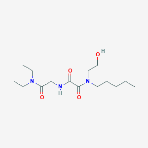 molecular formula C15H29N3O4 B7402069 N-[2-(diethylamino)-2-oxoethyl]-N'-(2-hydroxyethyl)-N'-pentyloxamide 