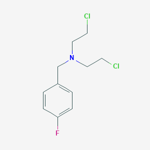 molecular formula C11H14Cl2FN B074023 N,N-Bis(2-chloroethyl)-p-fluorobenzylamine CAS No. 1542-46-7