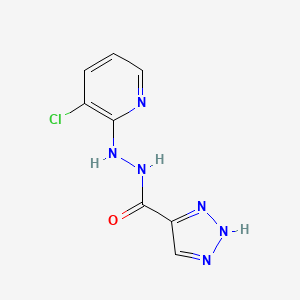 molecular formula C8H7ClN6O B7402597 N'-(3-chloropyridin-2-yl)-2H-triazole-4-carbohydrazide 