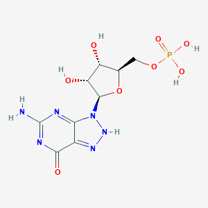 molecular formula C9H13N6O8P B074027 8-Azaguanosine-5'-monophosphate CAS No. 1165-66-8