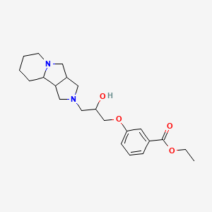 molecular formula C22H32N2O4 B7402869 Ethyl 3-[3-(1,3,3a,4,6,7,8,9,9a,9b-decahydropyrrolo[3,4-a]indolizin-2-yl)-2-hydroxypropoxy]benzoate 