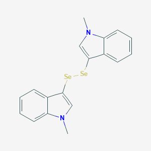 molecular formula C18H16N2Se2 B074030 1-Methyl-3-[(1-methylindol-3-yl)diselanyl]indole CAS No. 1160-39-0