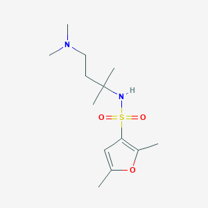 molecular formula C13H24N2O3S B7405156 N-[4-(dimethylamino)-2-methylbutan-2-yl]-2,5-dimethylfuran-3-sulfonamide 