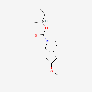 molecular formula C14H25NO3 B7406484 Butan-2-yl 2-ethoxy-6-azaspiro[3.4]octane-6-carboxylate 