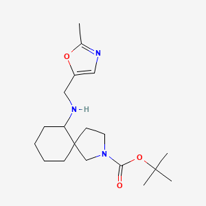 molecular formula C19H31N3O3 B7407232 Tert-butyl 6-[(2-methyl-1,3-oxazol-5-yl)methylamino]-2-azaspiro[4.5]decane-2-carboxylate 