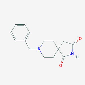 molecular formula C15H18N2O2 B074075 8-Benzyl-2,8-diazaspiro[4.5]decane-1,3-dione CAS No. 1463-48-5