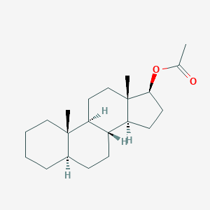 molecular formula C21H34O2 B074090 17beta-Hydroxy-5alpha-androstane acetate CAS No. 1236-49-3