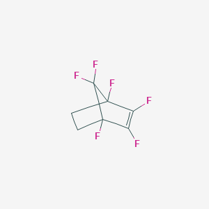 molecular formula C7H4F6 B074093 1,2,3,4,7,7-Hexafluorobicyclo[2.2.1]hept-2-ene CAS No. 1482-03-7