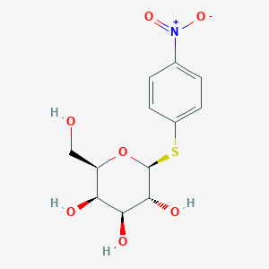 molecular formula C12H15NO7S B074094 4-Nitrophenyl 1-thio-beta-D-galactopyranoside CAS No. 1230-27-9