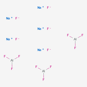 molecular formula Al3F14.5Na<br>Al3F14Na5 B074097 Pentasodium;trifluoroalumane;pentafluoride CAS No. 1302-84-7