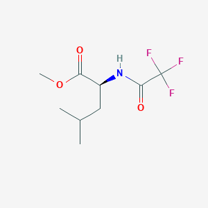 molecular formula C9H14F3NO3 B074100 Methyl N-(trifluoroacetyl)-L-leucinate CAS No. 1115-39-5
