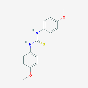 molecular formula C15H16N2O2S B074103 1,3-Bis(4-methoxyphenyl)thiourea CAS No. 1227-45-8