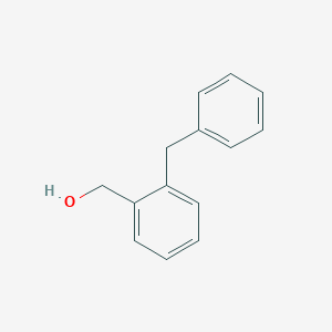 molecular formula C14H14O B074113 2-Benzylbenzyl alcohol CAS No. 1586-00-1