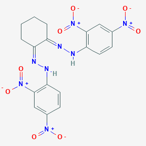 molecular formula C18H16N8O8 B074114 N-[(Z)-[(2Z)-2-[(2,4-Dinitrophenyl)hydrazinylidene]cyclohexylidene]amino]-2,4-dinitroaniline CAS No. 1468-24-2