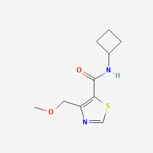 molecular formula C10H14N2O2S B7411528 N-cyclobutyl-4-(methoxymethyl)-1,3-thiazole-5-carboxamide 