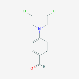 molecular formula C11H13Cl2NO B074123 4-[双(2-氯乙基)氨基]苯甲醛 CAS No. 1208-03-3