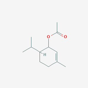molecular formula C12H20O2 B074130 (3-methyl-6-propan-2-ylcyclohex-2-en-1-yl) acetate CAS No. 1204-30-4