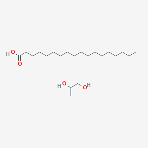 molecular formula C21H44O4 B074134 Octadecanoic acid;propane-1,2-diol CAS No. 1323-39-3