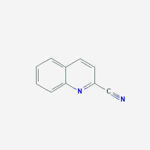 molecular formula C10H6N2 B074147 Quinoline-2-carbonitrile CAS No. 1436-43-7