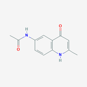 molecular formula C12H12N2O2 B074148 N-(4-hydroxy-2-methylquinolin-6-yl)acetamide CAS No. 1140-81-4